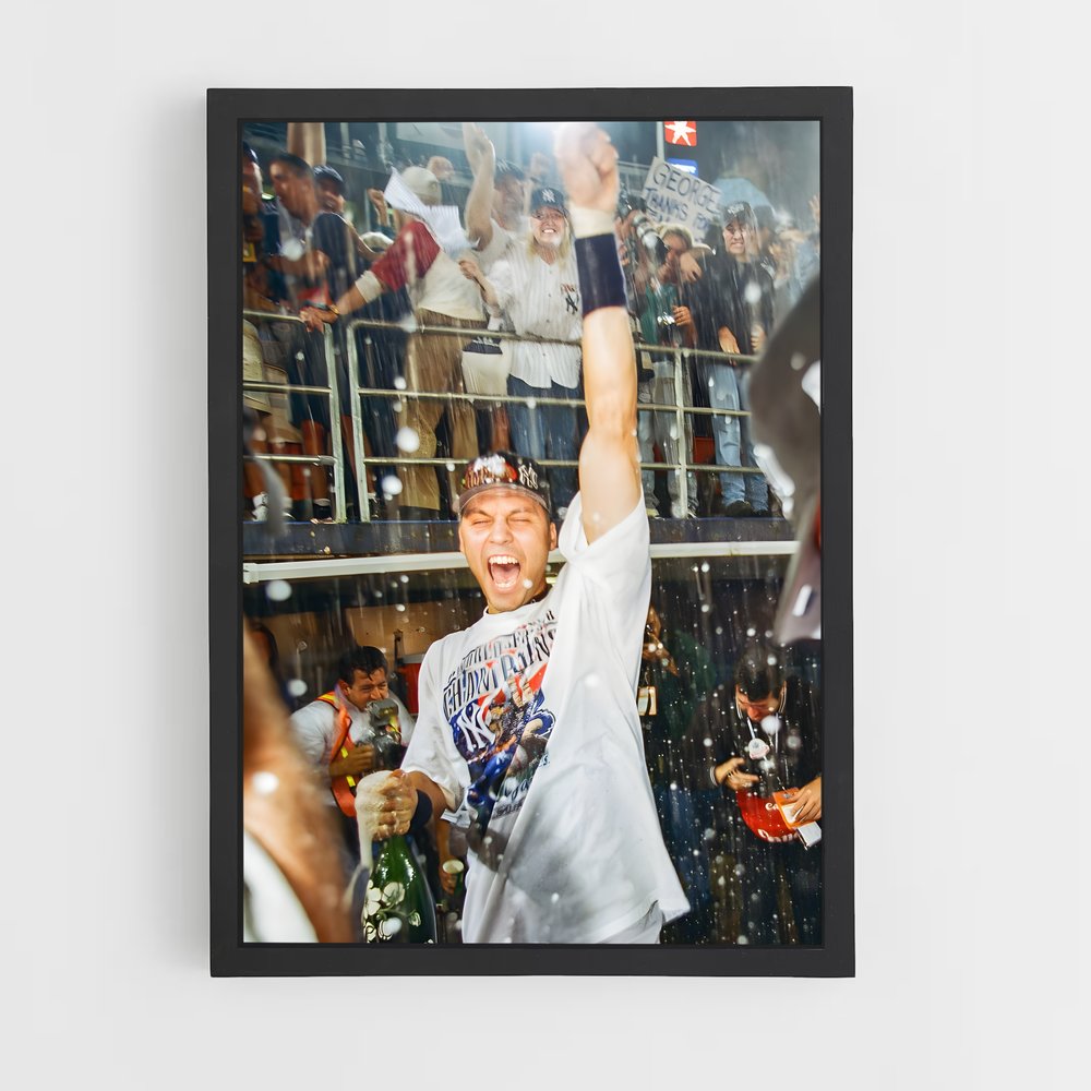 Poster Home Run sous la Pluie – affiche Baseball (vue 2)